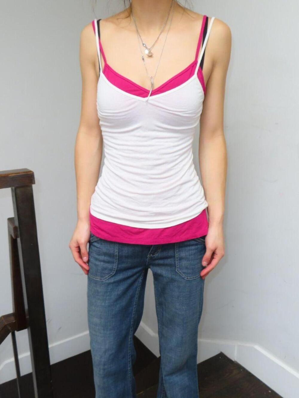 Hale Bob Women's White Vests-tanks-cami